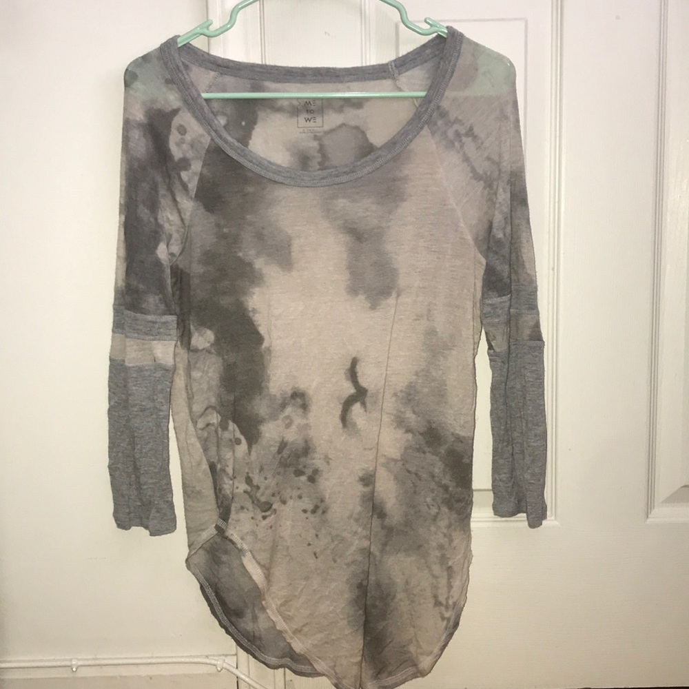 PacSun long sleeved marble printed shirt